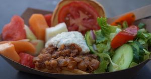 The Custodian: Chickpea Sloppy Joe with Cashew Cream at Well-Fed Ed - Food Truck in Wilmington