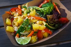 The Lunch Lady: Pineapple Strir-fry at Well-Fed Ed - Food Truck in Wilmington