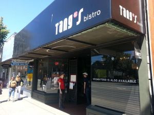 Outside view at Tang's Bistro in Vancouver