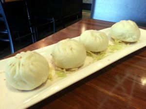 vegan buns at Tang's Bistro in Vancouver