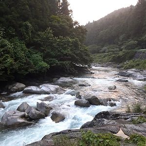 River running alongside the hostel at Earth Hostel - Nikko Riverhouse in Nikko