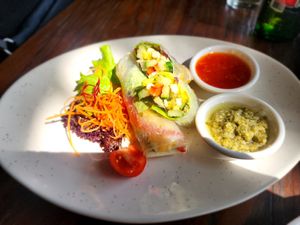 Rice Paper Rolls at Taman Dedari in Ubud