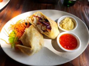 Vegetable Tortilla at Taman Dedari in Ubud