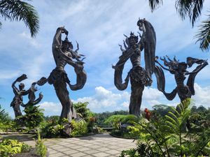 Statues at Taman Dedari in Ubud
