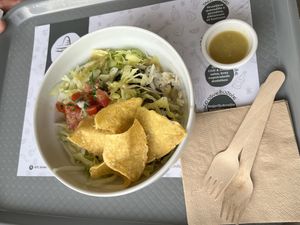 Vegan burrito salad  at Chili & Limes in Ljubljana