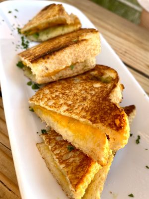 Old town grilled cheese (SO good) at Seabirds Kitchen - The LAB in Costa Mesa