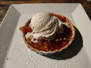 peach crumble at Seabirds Kitchen - The LAB in Costa Mesa