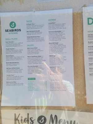 Menu at Seabirds Kitchen - The LAB in Costa Mesa