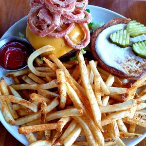 BBQ Burger at Seabirds Kitchen - The LAB in Costa Mesa