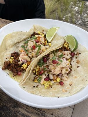 Brunch tacos  at Seabirds Kitchen - The LAB in Costa Mesa