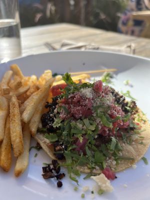 Mushroom Taco!! Yumm  at Seabirds Kitchen - The LAB in Costa Mesa