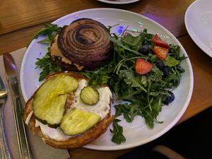 Beetroot Burger at Seabirds Kitchen - The LAB in Costa Mesa