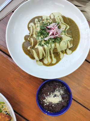 Butternut squash enchiladas at Seabirds Kitchen - The LAB in Costa Mesa