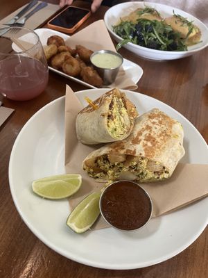 Breakfast burrito   at Seabirds Kitchen - The LAB in Costa Mesa