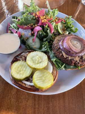 Beet burger   at Seabirds Kitchen - The LAB in Costa Mesa