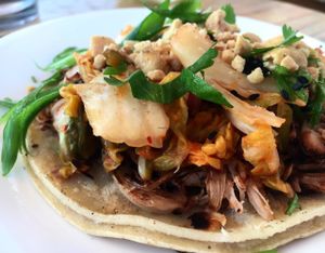 Kimchi Tacos at Seabirds Kitchen - The LAB in Costa Mesa