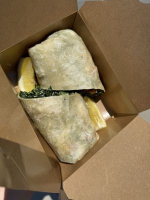 Caesar salad turned in to a wrap  at Seabirds Kitchen - The LAB in Costa Mesa