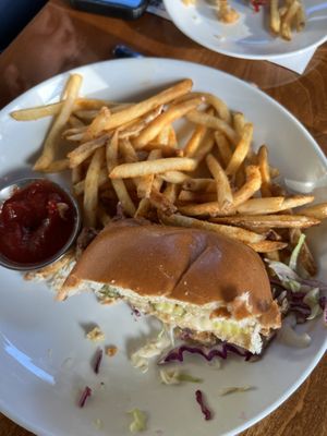 Cauliflower Filet Sandwich (Special)  at Seabirds Kitchen - The LAB in Costa Mesa
