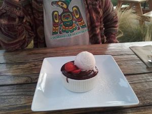Warm chocolate pie at Seabirds Kitchen - The LAB in Costa Mesa