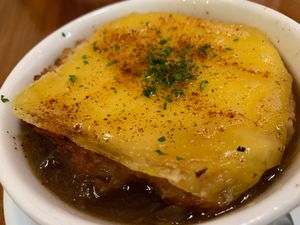 French onion soup at Seabirds Kitchen - The LAB in Costa Mesa