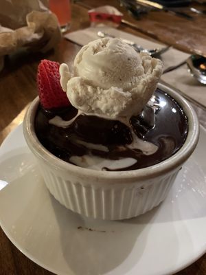 Chocolate cake w/ ice cream... wow! at Seabirds Kitchen - The LAB in Costa Mesa