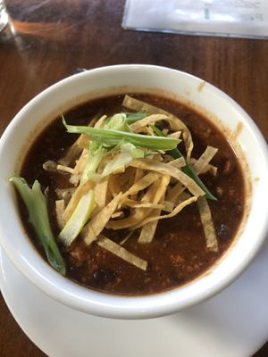 Tempeh & black bean chili at Seabirds Kitchen - The LAB in Costa Mesa