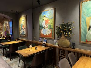 Inside seating.  at pho mum in Dresden