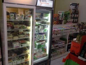 Amazing fridge / freezer section at Natur Boticae in Lagos