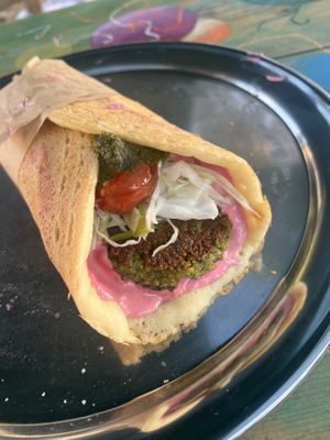 Falafel dosa 10/10!!  at Lahanaki - Vegan Cantina in Corfu