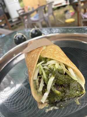 Falafel in dosa | May 2025  at Lahanaki - Vegan Cantina in Corfu