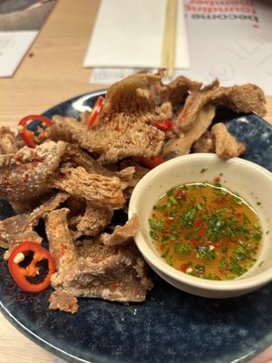 Oyster mushrooms   at Wagamama in Dundee