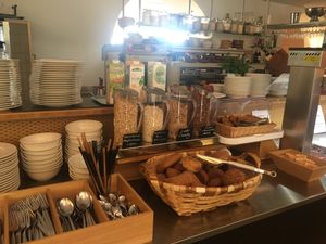 Veganes buffet at Troand in Holzkirchen