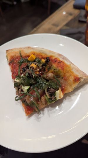 Roman Style Sexy Vegan Pizza at  Testa Barra Kitchen & Cocktails in Macomb Township
