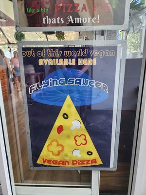 Vegan pizzas at Andiamo Trattoria Rhodes in Rhodes