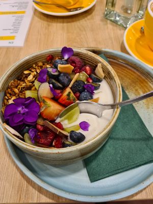 Vegan Granola Bowl at Zili's Health Bar in Budapest
