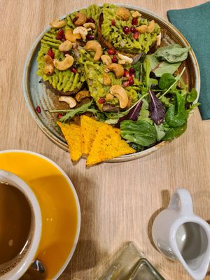 Vegan Avocado Toast at Zili's Health Bar in Budapest