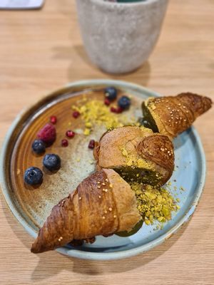 Vegan Pistaccio Croissant at Zili's Health Bar in Budapest