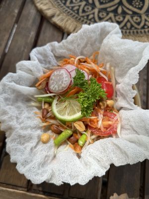 Vegan Papaya Saladd  at Thalerium in Krumpendorf