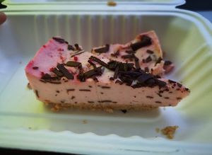Cheesecake at Vegan Vice in Felixstowe