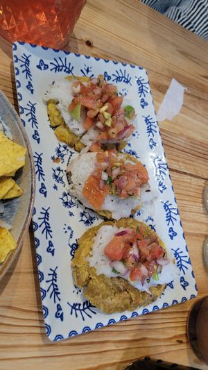 Patacones vegan at La Causa in Zaragoza