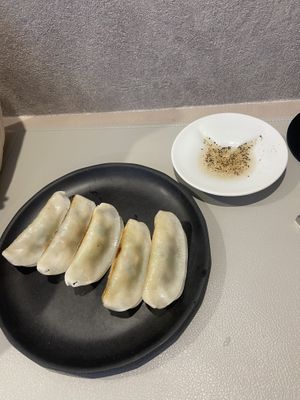 Vegan gyoza   at Vegan Cafe Tsukineko in Osaka