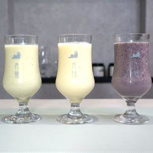 Vegan Smoothies with soy milk at Vegan Cafe Tsukineko in Osaka