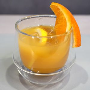 Fruit cocktail (Orange flavor) at Vegan Cafe Tsukineko in Osaka
