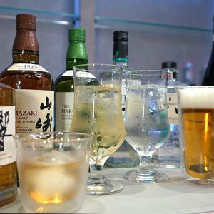 Alcoholic drinks at Vegan Cafe Tsukineko in Osaka
