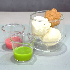 Soy ice affogato at Vegan Cafe Tsukineko in Osaka