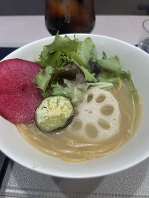 Ramen  at Vegan Cafe Tsukineko in Osaka