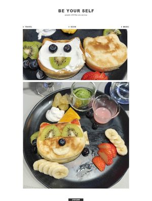 An optional fun part of the experience at Vegan Cafe Tsukineko in Osaka