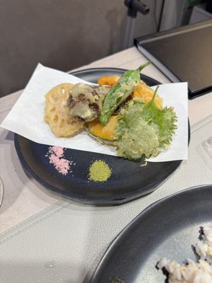 Tempura   at Vegan Cafe Tsukineko in Osaka