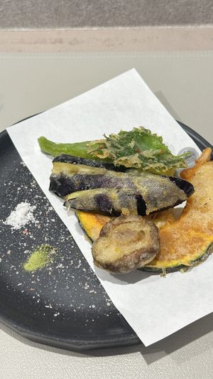 Tempura   at Vegan Cafe Tsukineko in Osaka