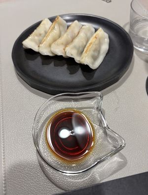 Gyozas  at Vegan Cafe Tsukineko in Osaka